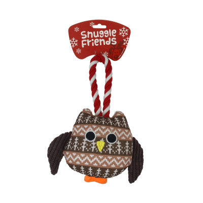 Snuggle friends christmas squeaky owl
