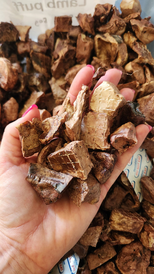 Lamb puff (lung) cubes 50g