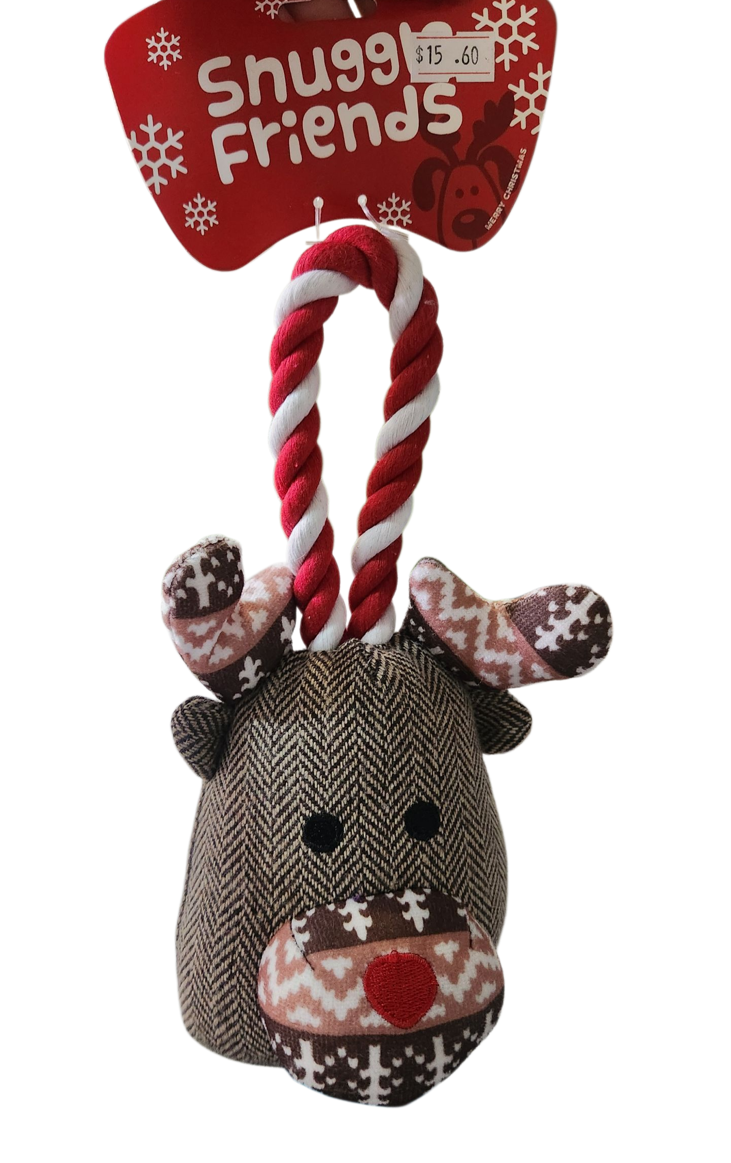 Snuggle friends Christmas squeaky reindeer