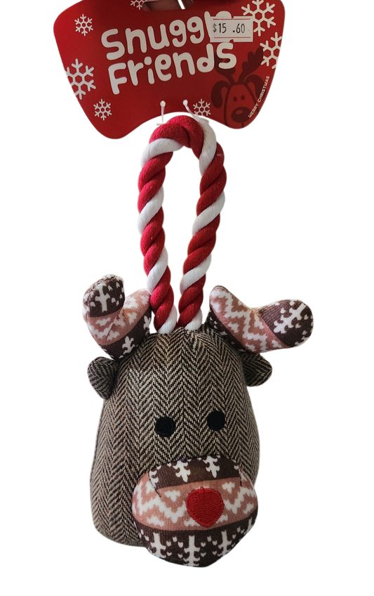 Snuggle friends Christmas squeaky reindeer