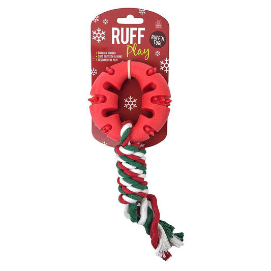 Ruff play Christmas tug toy
